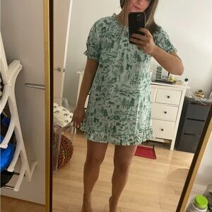 HILL HOUSE HOME KATHERINE nap dress in winter toile